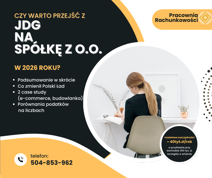 Czy warto przejść z JDG na spółkę z o.o. w 2025 roku? Case study i liczby